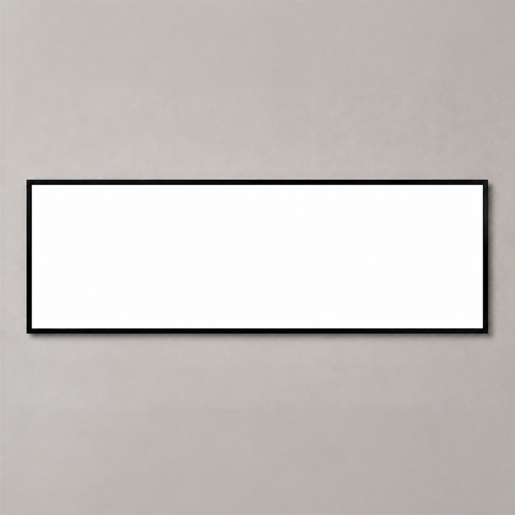 Professional LED lightbox without printing – blank illuminated white panel