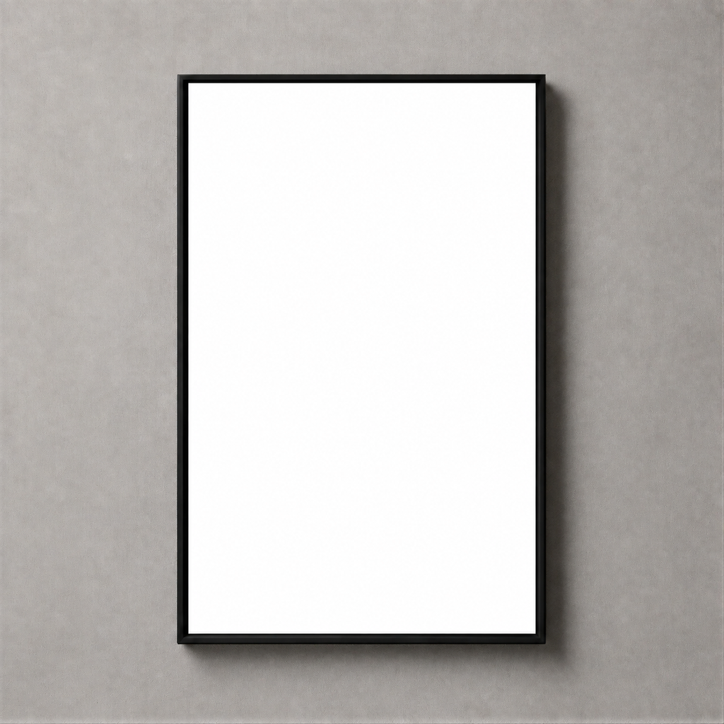 Professional LED lightbox without printing – blank illuminated white panel