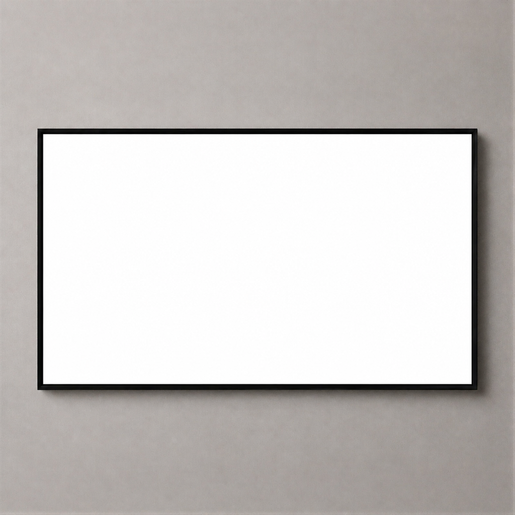 Professional LED lightbox without printing – blank illuminated white panel