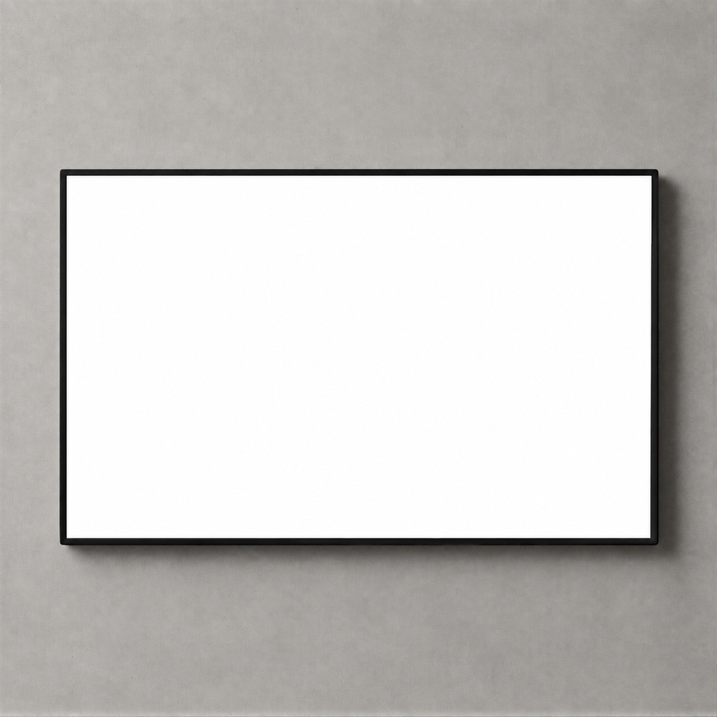 Professional LED lightbox without printing – blank illuminated white panel
