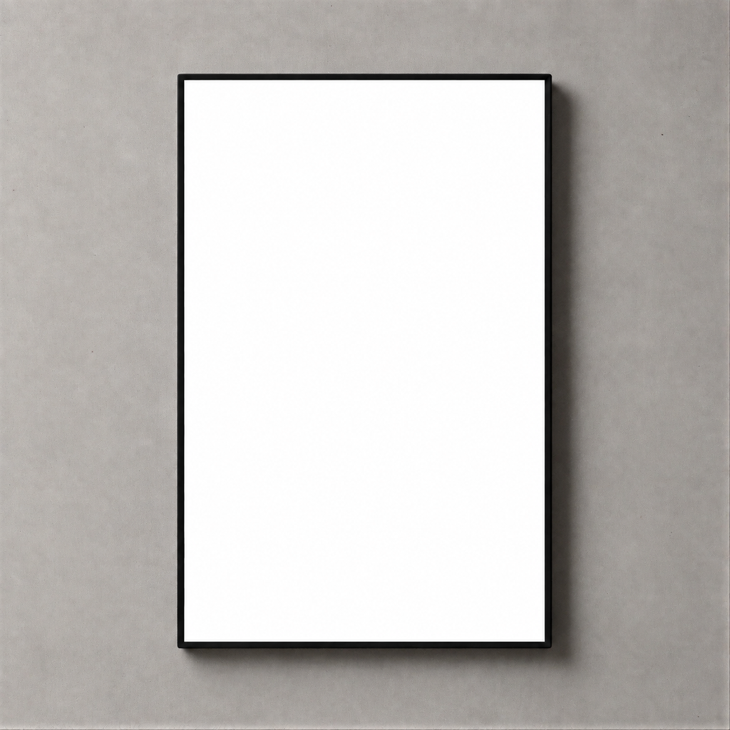 Professional LED lightbox without printing – blank illuminated white panel