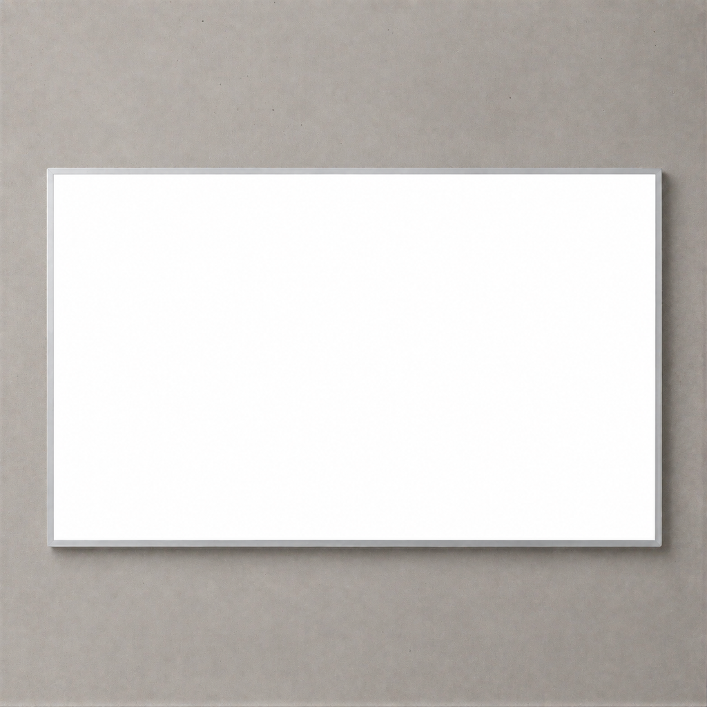 Professional LED lightbox without printing – blank illuminated white panel