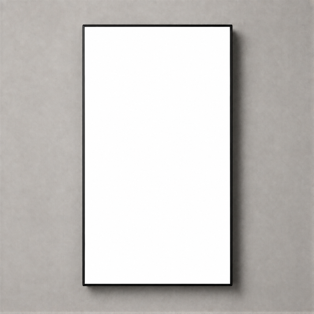 Professional LED lightbox without printing – blank illuminated white panel