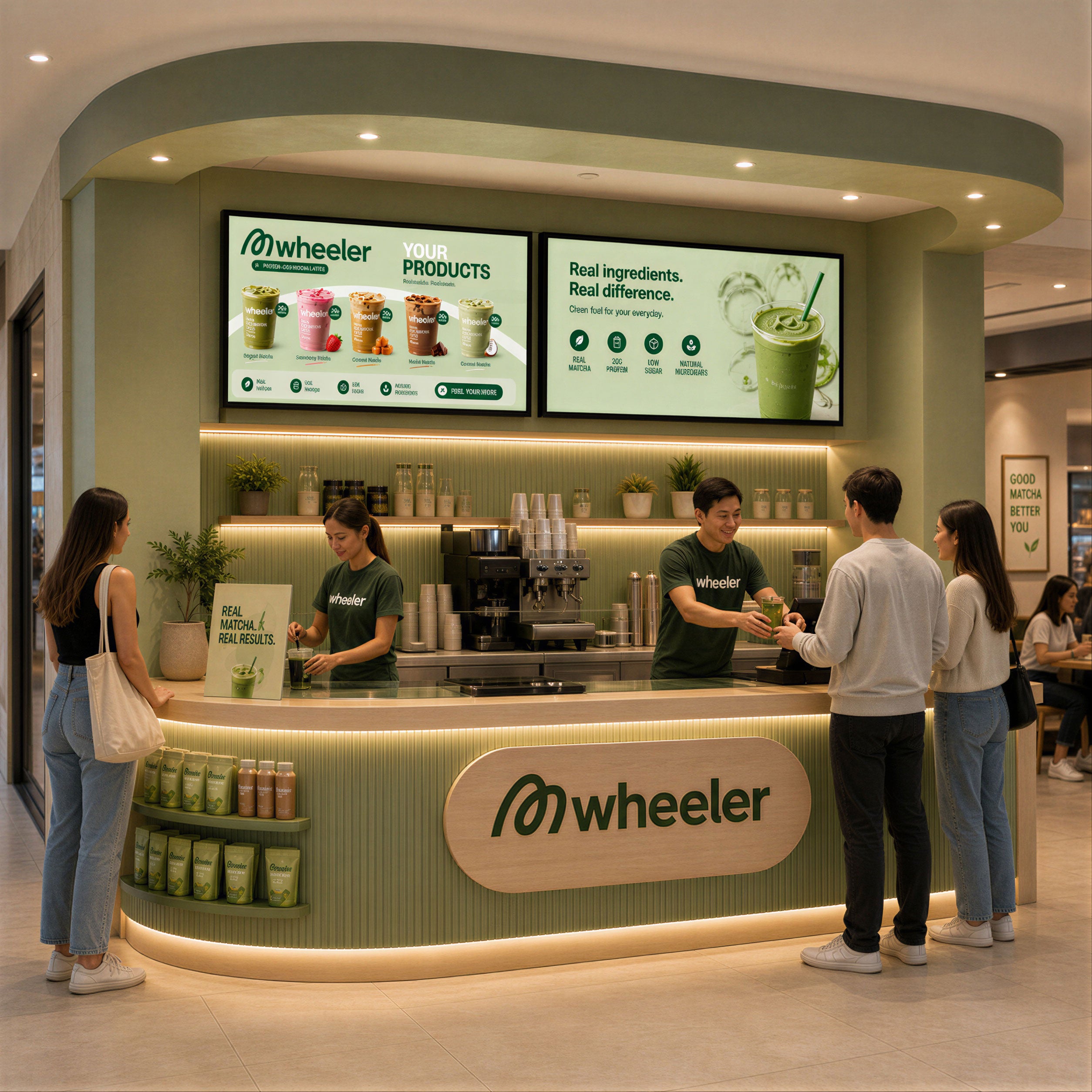 Curved LED Front Illuminated Menu & Poster Lightbox Interior (Design Service Included)